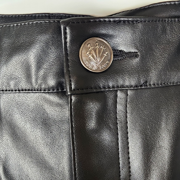 Rag and bone Sid Faux Leather Midi Skirt in Black Size 27 - Picture 5 of 8